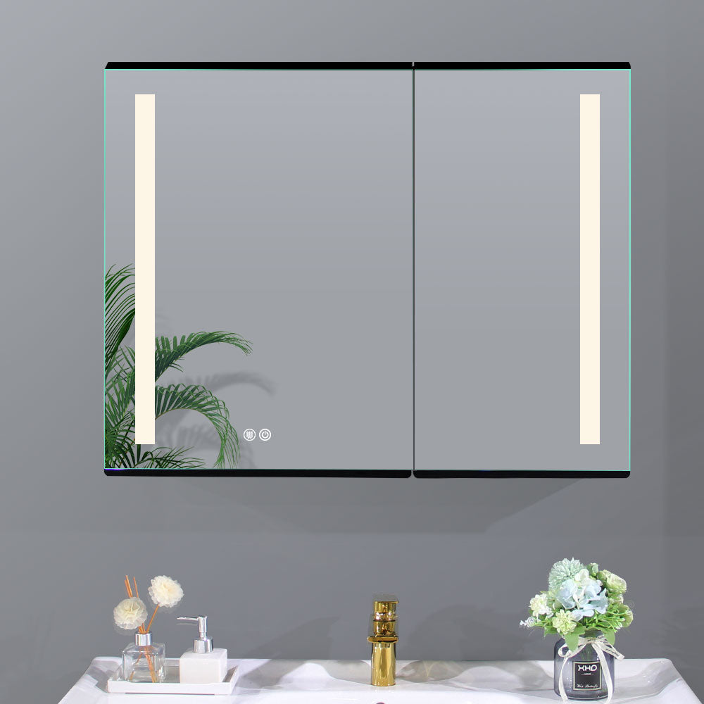 34x26 LED Lighted Medicine Cabinet with Defogger - Recessed or Surface Mount, Dimmable, 3 Color Temps