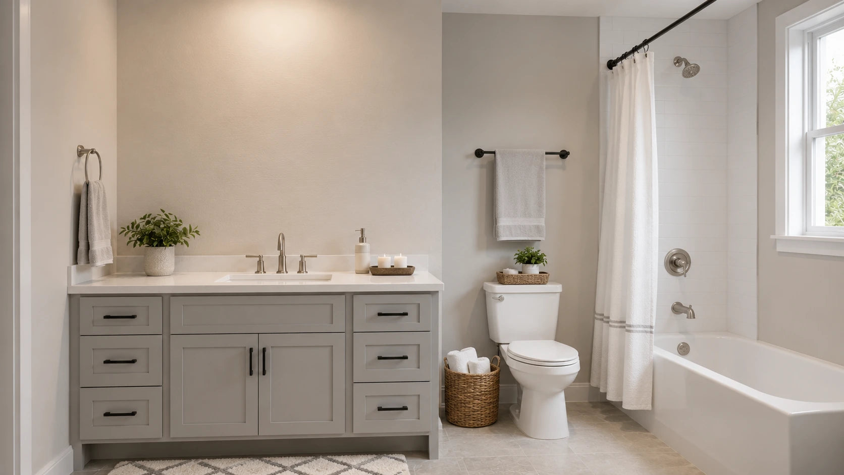 Consistent mirror lighting across multi-unit residential