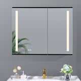 34x26 LED Lighted Medicine Cabinet with Defogger - Recessed or Surface Mount, Dimmable, 3 Color Temps