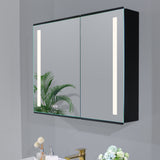 34x26 LED Lighted Medicine Cabinet with Defogger - Recessed or Surface Mount, Dimmable, 3 Color Temps