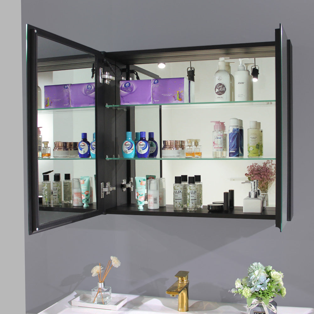 LED Lighted Medicine Cabinet Mirror with Magnifying