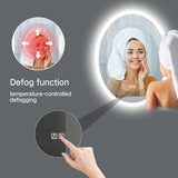 24x32 LED Lighted Oval Bathroom Vanity Mirror, Defogger