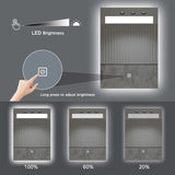 Frontlit LED Lighted Rectangle Bathroom Vanity Mirror - Anti-Fog, Dimmable, 3 Color Temps (20x28 / 32x24 / 40x24)