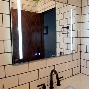 LED medicine cabinet · touch dimmer